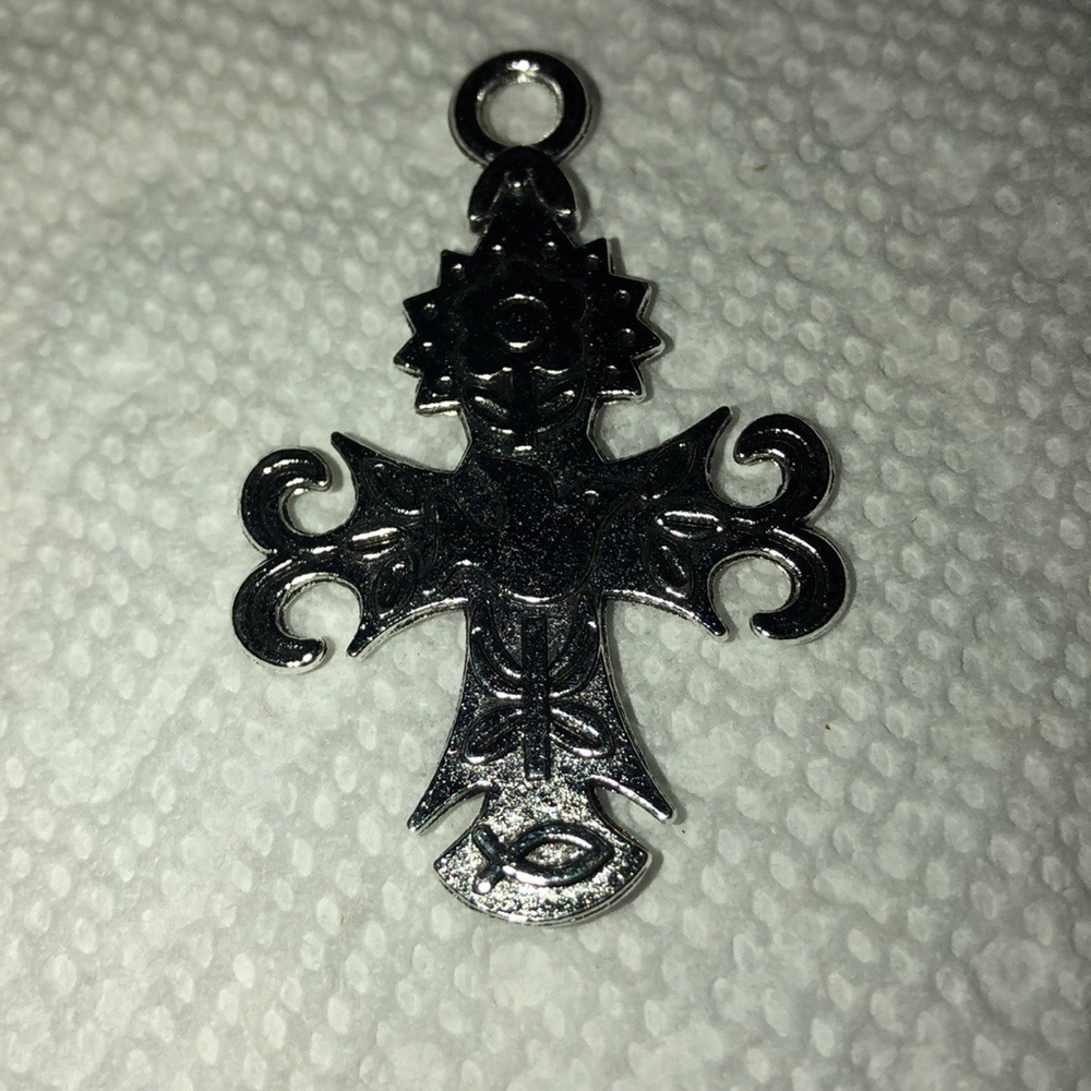 Celtic Style Silver Cross